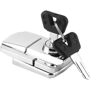 Iron Trunk Lock, Heavy Duty Motorcycle Trunk Lock with a Wide Range of Applications for Travel for Trunk Lock, Ignition Lock Cylinder Compatible with Key
