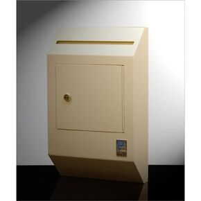 Protex Drop Box Security Lock Box (WDB-110),Heavy duty,Piano hinge, Secure suggestions, ballots, mail, money, rent checks and more off-white