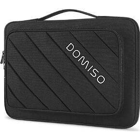DOMISO 360 Protective Water Resistant Laptop Sleeve Case for 14 Inch New MacBook Pro/MacBook Air/Microsoft Surface Book/Lenovo ThinkPad/Dell Latitude,Black