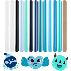 HTVRONT Heat Transfer Vinyl Blue HTV Vinyl - 13 Sheets of Various Blue HTV Vinyl for Shirts, Iron on Vinyl for Cricut & Cameo,Turquoise Heat Transfer Vinyl for Shirts,12''X 10" in Saudi Arabia