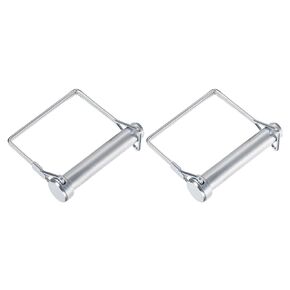 METALLIXITY Square Safety Coupler Pin 2pcs (1/2"x2.56"/ 12x65mm), Carbon Steel Shaft Locking Pin - for House Construction, Tractors, Trailers, Trucks, Mowers