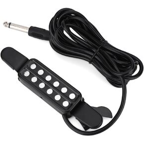12 Sound Hole Guitar Pickup, Classic Transducer Pickups Electric Volume Pickup Accessories for Acoustic Guitar