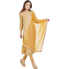 DUPATTA BAZAAR Woman's Embellished Net Dupatta
