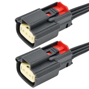 2Pcs Ignition Coil Connector Pigtail Harness 9U2Z14S411EA for Ford V6 V8 Flex for Ford Edge Fusion F150 F350 F250 Super Duty Explorer, for Lincoln MKS MKT MKX - Style 1