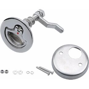 MIZUGIWA Boat Cam Latch Stainless Steel Marine,Boat Locker Latch Hatch Pull,Flush Hatch Lift with Back Plate Fasteners