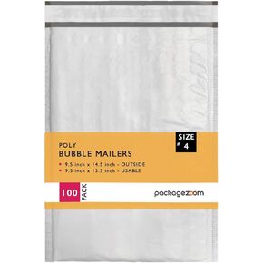 14.5x20 inches Poly Bubble Mailer Self Seal Bubble Shipping Envelopes 2.5 Mil 50 Pack