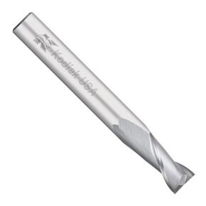 أدوات القطع Kodiak KODIAK136156 USA Made مطحنة نهاية من الكربيد الصلب، طويلة، 2 فلوت، ساق 1/4 بوصة، طول القطع 1-1/8 بوصة، الطول الإجمالي 3 بوصة، القطر 1/4 بوصة