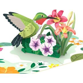 Liif Greenhouse Mothers Day Card, 3D Pop Up Birthday Card for Her, Mom, Wife, Women, Sister