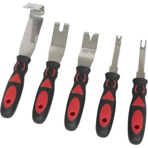 Lisle 83700 Trim Removal Set, 5 pc., red/black