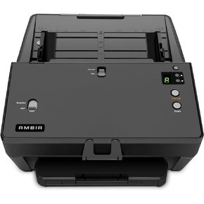 AMBIR nScan DS1060-AS 60 ppm High-Speed Document, Card and Passport Scanner, 9 Programmable scan Modes, Supports-Color, Black/White & Grayscale, Versatile, Double-Sided scanning, USB, Windows ONLY