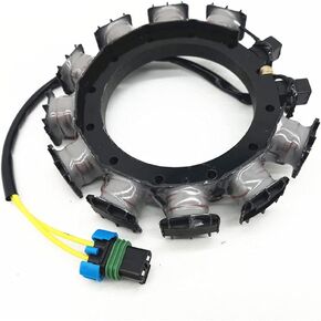 MOTOCEO Stator For Mercury Outboard 16Amp 30 50 60HP 4Stroke 3/4Cylinder EFI 174-0001 398-878143A5,878143A05,878143T3,878143T5,878143T03,878143T05 R398-878143T3 R398-878143T5