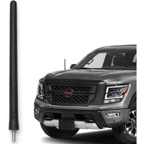 AntennaMastsRus - The Original 6 3/4 Inch fits Nissan Titan (2019-2022) - Car Wash Proof Short Rubber Antenna - Internal Copper Coil - Premium Reception - German Engineered