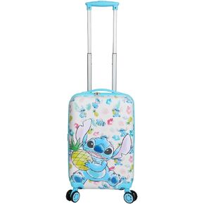 Bioworld Lilo & Stitch Stitch With Pineapple 20" White Carry-On Luggage-OSFA