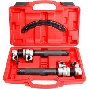 KUNTEC Coil Spring Compressor Tool Set Heavy Duty Macpherson Strut Spring Compressor with Safety Bracket, 2200lb Capacity