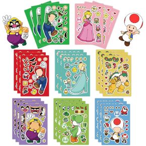 Make a Face Stickers for Kids DIY Japanese Cartoon Stickers 16 Sheets Anime Stickers for Girls Children Birthday Party Favors Exchange Gifts (Manga) in Kuwait