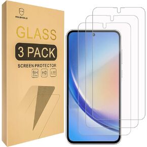 Mr.Shield Screen Protector Compatible with Samsung Galaxy A35 5G [Tempered Glass] [3-PACK] [Japan Glass with 9H Hardness]