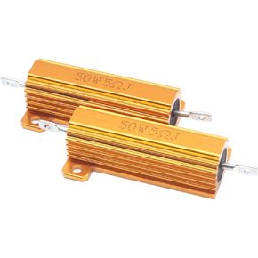 TOUHIA الألومنيوم حالة المقاوم 50W 5 أوم الألومنيوم الإسكان Wirewound المقاومات المسمار الحنفية الهيكل شنت - حزمة من 2 in Kuwait