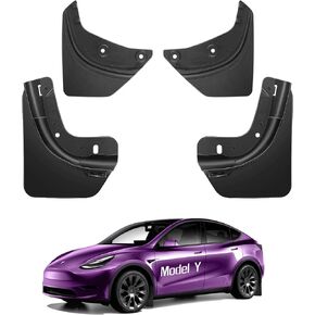 Tesla Model Y Mud Flaps, Front Rear Mud Guards Accessories Splash Guards Fenders for Tesla Model Y 2024 2023 2022 2021 2020 (4PCS)