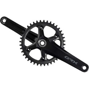Shimano GRX FC-RX600-1 Crankset - 175mm, 11-Speed, 40t, 110 BCD, Hollowtech II Spindle Interface, Black