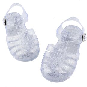 Amtidy Jelly Shoes for Girls, Children's Fishermen Sandals Princess Birthday Sandals for Little Girls, Toddler Glitter Sandals