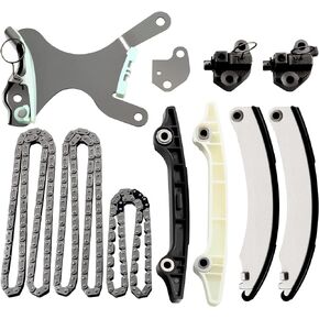 ECCPP Timing Chain Kit-no Gears and TimingGasket Set for 2002-2012 for Dodge Dakota Durango Nitro Ram for Jeep Commander Grand Cherokee Liberty 3.7L SOHC