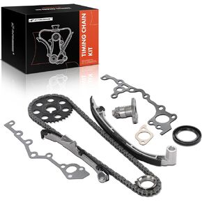 A-Premium Engine Timing Chain Kit W/Sprocket & Damper & Tensioner [fit DOHC, L4 2.7L] Compatible with Toyota Tacoma 1995-2004