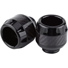 Front Fork Frame Sliders Wheel Crash Protector,aluminum frame sliders,electric scooter sliders,crash bobbins,motorcycle axle slider,clash 200 efi scooter rear frame sliders,front(Black)