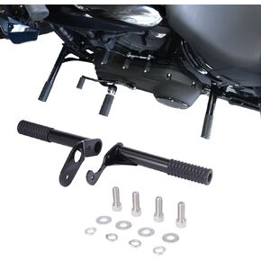 FIASRAC Motorcycle Passenger Peg Crash Bar Frame Slider for added protection and style fits for 2018-2023 Harley softail street bob,low rider and Heritage Classic