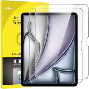 JETech Screen Protector for iPad Air 11-Inch M2 (2024), 9H Tempered Glass Film, HD Clear, 2-Pack