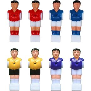 Toyvian Table Football Players 8PCS Foosball Men Replacements Soccer Table Players Plastic Football Parts Tabletop Game Accessories Football Men Player Replacement Parts