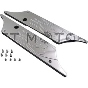 HTTMT SLC001-E- Compatible with 1993-2013 STREET GLIDE Chrome Billet Saddle Bag Latch Covers