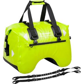 WILD HEART Dry Motorcycle Tail bag 70L/50L With Rope Straps and Inner Pocket Waterproof PVC 500D for Travel,Motorcycle and so on