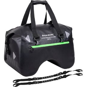 WILD HEART Dry Motorcycle Tail bag 70L/50L With Rope Straps and Inner Pocket Waterproof PVC 500D for Travel,Motorcycle and so on in Kuwait