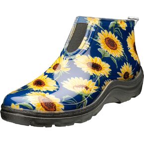 Sloggers Woman's Waterproof Comfort Ankle Boot - Garden Rain Booties for Women - Mud & Muck Boots with Premium Comfort Support Insole
