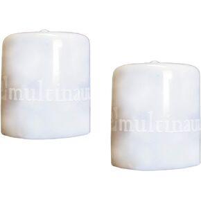 Multinautic 2pcs White Durable Pile Caps for Dock