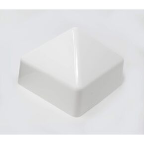 JSP Manufacturing 6x6 (5-7/8" x 5-7/8") Square Pyramid Style Cap Boat Dock Pylon Piling Cap Cover Conehead Cone Black or White
