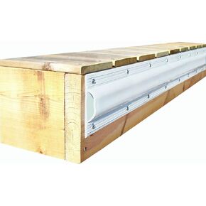 Dock Edge + Inc. Premium PVC Universal Dock Bumper Profile (White, 25-Feet)