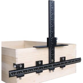 Goodcrafter Cabinet Hardware Jig جميع سبائك الألومنيوم، أداة قالب أجهزة الخزانة، مقبض الخزانة للمقابض والسحب، دليل الحفر كم درج سحب أداة الرقصة لسحب مقابض الخزانة in Kuwait