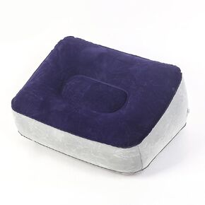 Inflatable Travel Foot Rest Pillows, Air Foot Rest Pillow Inflatable Footrest Cushion for Travel, Office and Home, Perfect Airplane Travel Accessories, Car Seat Footrest, Leg Rest Pillow