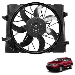 Radiator Cooling Fan Assembly 55038994AI Compatible with Dodge Durango Jeep 3.6/5.7L Grand Cherokee 3.6/5.7/6.4L 2011-2013 in Saudi Arabia