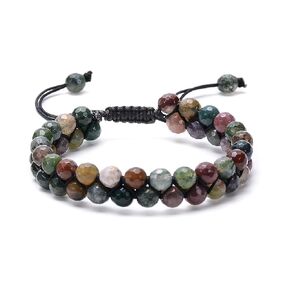 Jade Bracelet for Women and Men Mens Jade Bangle Womens Jade Bead Bracelet Adjustable Dark Green Good Luck Black Bracelet Slide Gift for Graduation Back to School Teacher August Birthday(6mm Women)