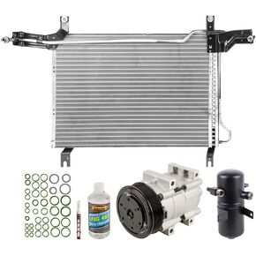 A/C Kit w/AC Compressor Condenser & Drier For Ford F250 F350 Super Duty 7.3L PowerStroke Diesel 1994 1995 1996 1997 - BuyAutoParts 60-89450CK New