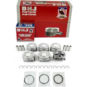 DNJ PRK1169 Piston and Ring Kit For 2011-2019 Chrysler Dodge Jeep Ram Volkswagen Classic 200 Avenger Challenger Charger Durango Grand Caravan Grand Cherokee 3.6L V6 DOHC 24V Naturally Aspirated ERB