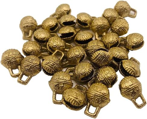 SHUYUNGE 30 Pcs Vintage Mini Brass Bells Christmas Craf Wind Chimes for DIY Crafts Making (30PCS) in Saudi Arabia