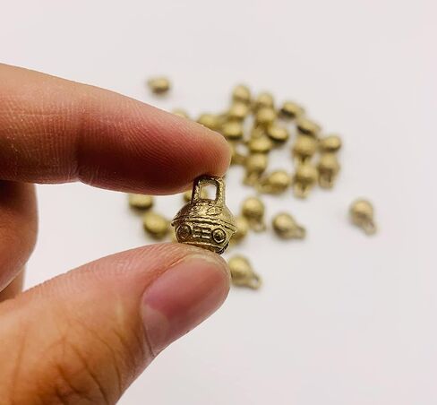 SHUYUNGE 30 Pcs Vintage Mini Brass Bells Christmas Craf Wind Chimes for DIY Crafts Making (30PCS) in Saudi Arabia