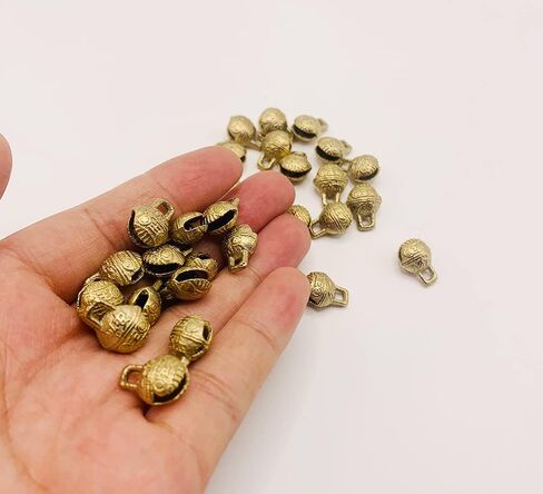 SHUYUNGE 30 Pcs Vintage Mini Brass Bells Christmas Craf Wind Chimes for DIY Crafts Making (30PCS) in Saudi Arabia