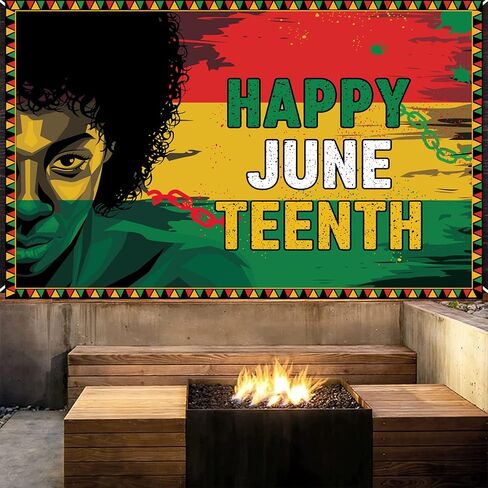 ديكورات خلفية لافتة يوم Juneteenth Day، 1865، 19 يونيو 19th يوم الحرية التاسع عشر، لافتة خلفية لحفلات يوم الحرية الأمريكي الأفريقي، ساحة الشرفة الأمريكية، مكتب المنزل، لوازم ديكور التصوير الفوتوغرافي in Saudi Arabia