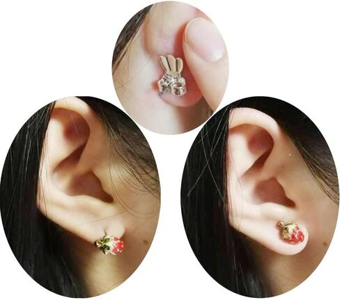 زوجان من أدوات رفع الأقراط للأذنين المتدلية، قابلة للتعديل من الفضة الإسترلينية 925 لبدائل الأقراط الثقيلة، دعم لا يسبب الحساسية للأقراط، وظهر الأقراط للأزرار in Kuwait