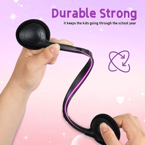 YFSFQS Kids Headphones Bulk 30 Pack for School Students Children Teen Boys Girls, Wholesale Disposable Headphones for Classroom Earphones (Black) in Saudi Arabia