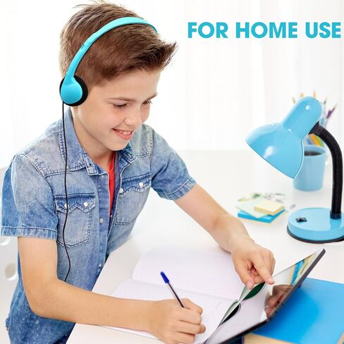 Konohan 30 Pack Headphones Bulk Headphone for School Classroom Student Wired Headphones Adjustable with 3.5 mm Jack for Adults (Black) in Saudi Arabia